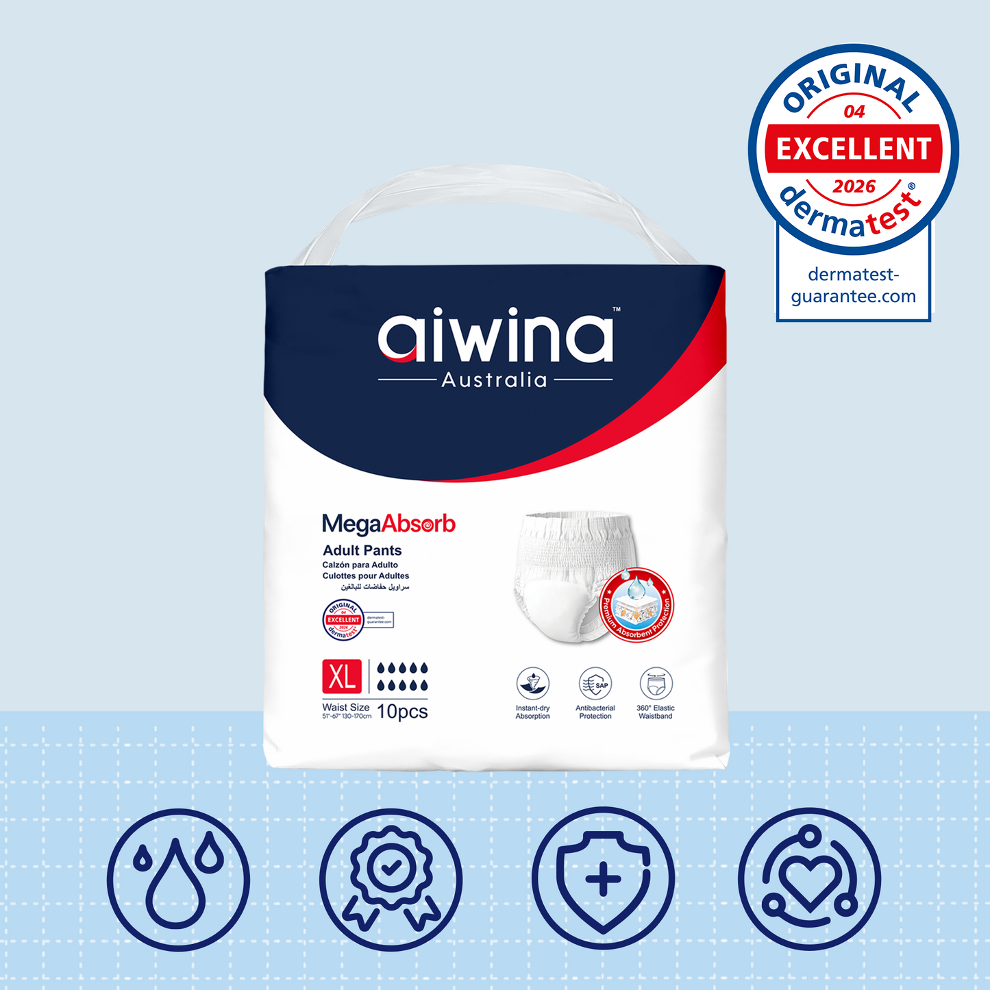 Pantalón Incontinencia Aiwina MegaAbsorb Talla XG