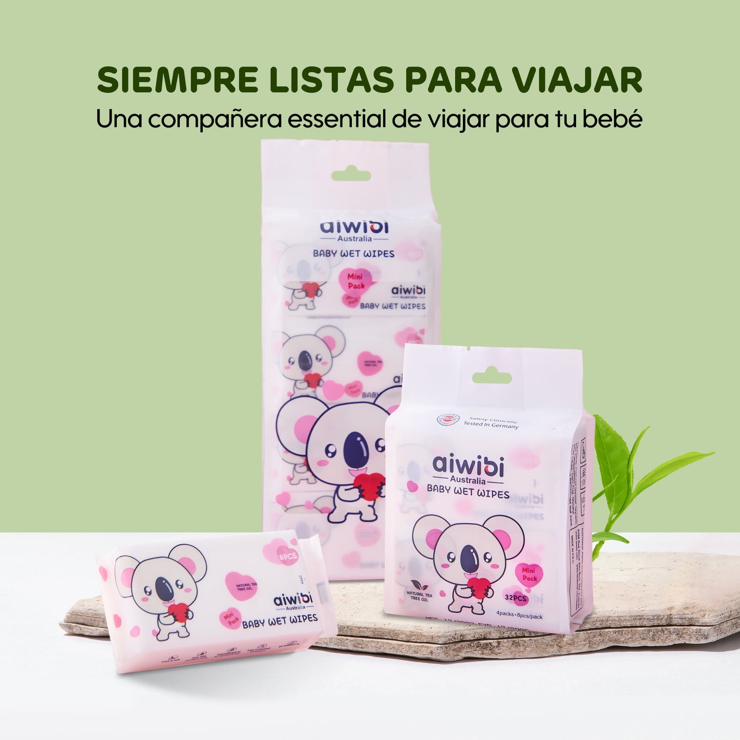 Las mini toallitas Aiwibi son fáciles de usar