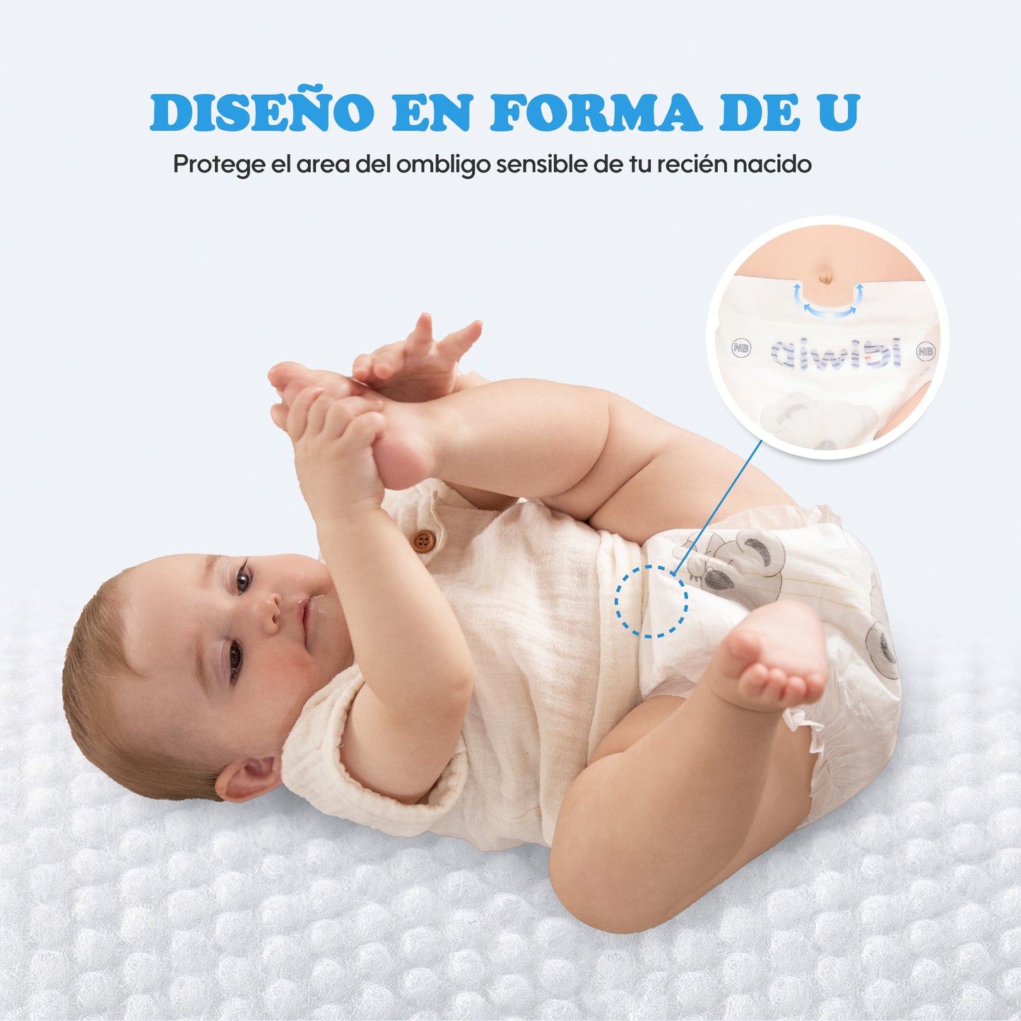 Pañales para Recién Nacidos Premium Desechables y Naturales