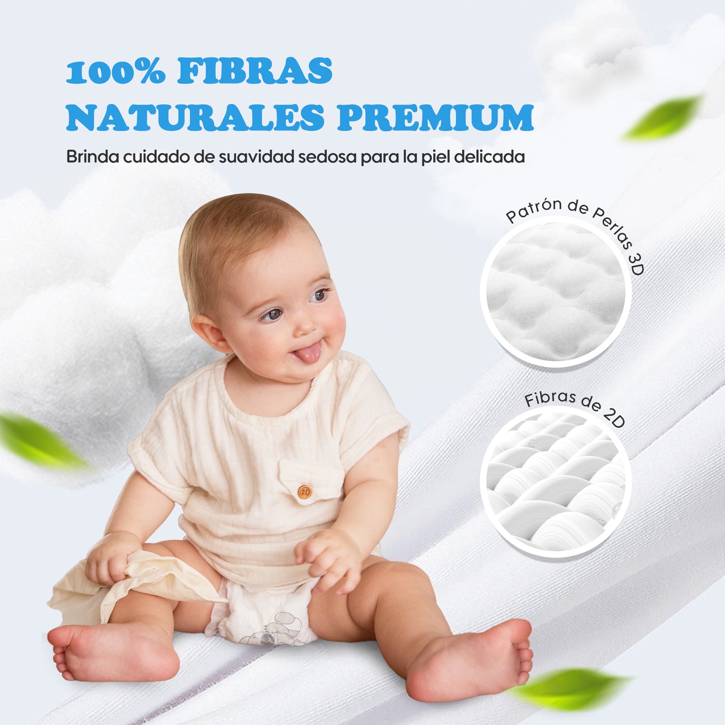 Pañales para Recién Nacidos Premium Desechables y Naturales