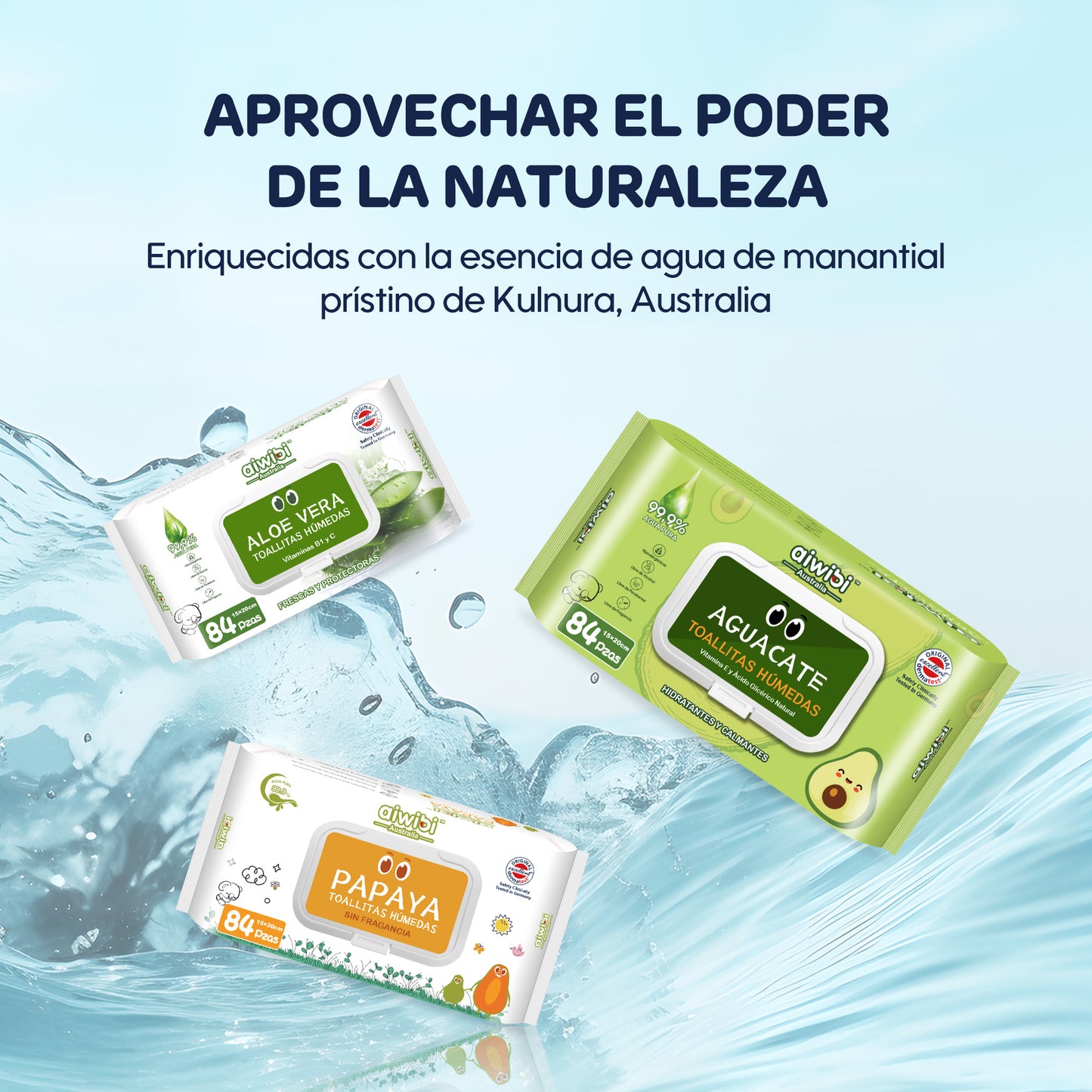 Están hechas con 99.9% agua pura EDl.