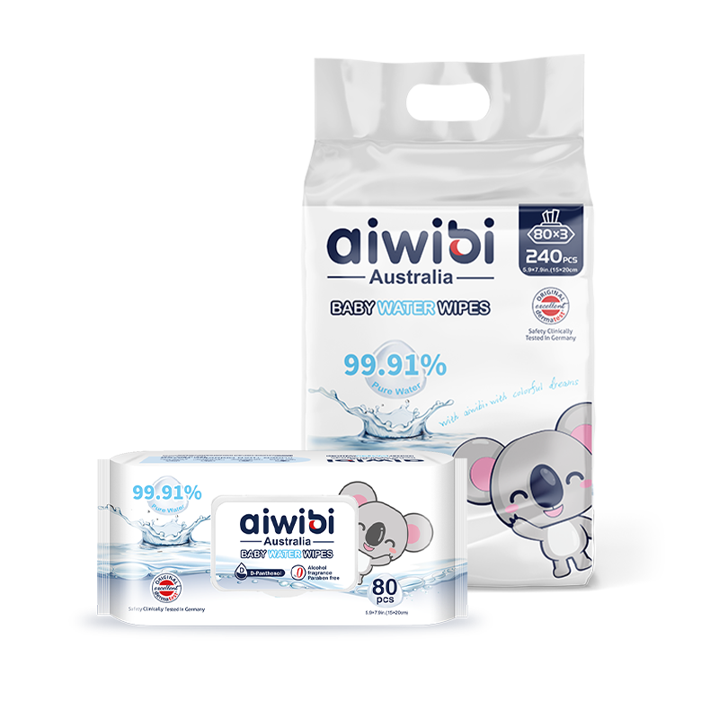 Aiwibi Toallitas con 99,91% Agua Pura y D-Pantenol