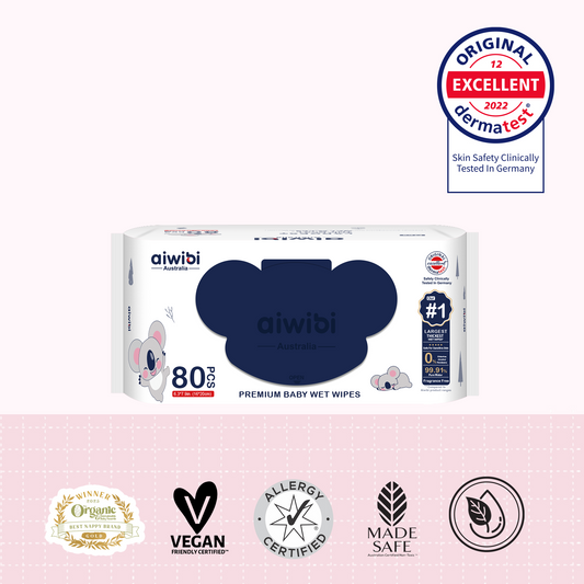 Toallitas Húmedas Premium para Bebé con el Grosor Nº1 80Pcs