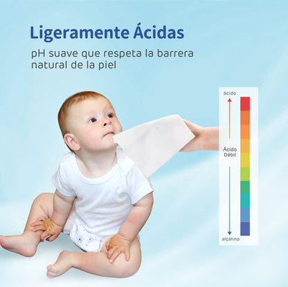 Toallitas Húmedas Premium para Bebé con el Grosor Nº1 80Pcs