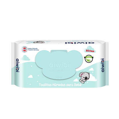 Toallitas Piel Sensible Gentle Soft Tapa Koala Aroma Aceite de Té Natural