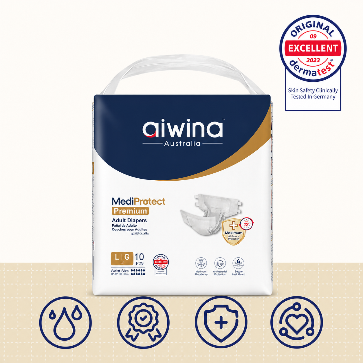 Pañal de Adulto Aiwina MediProtect Talla G