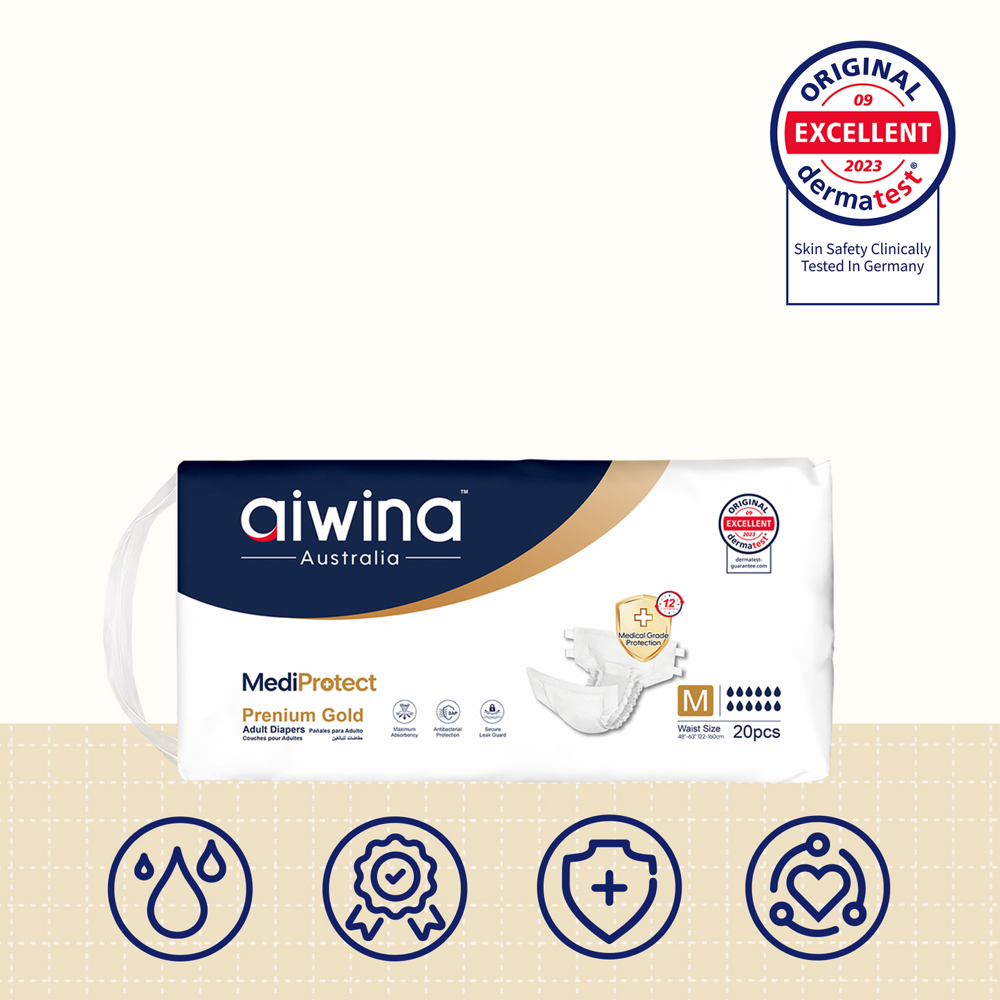 Pañal Adulto Aiwina MediProtect Talla M
