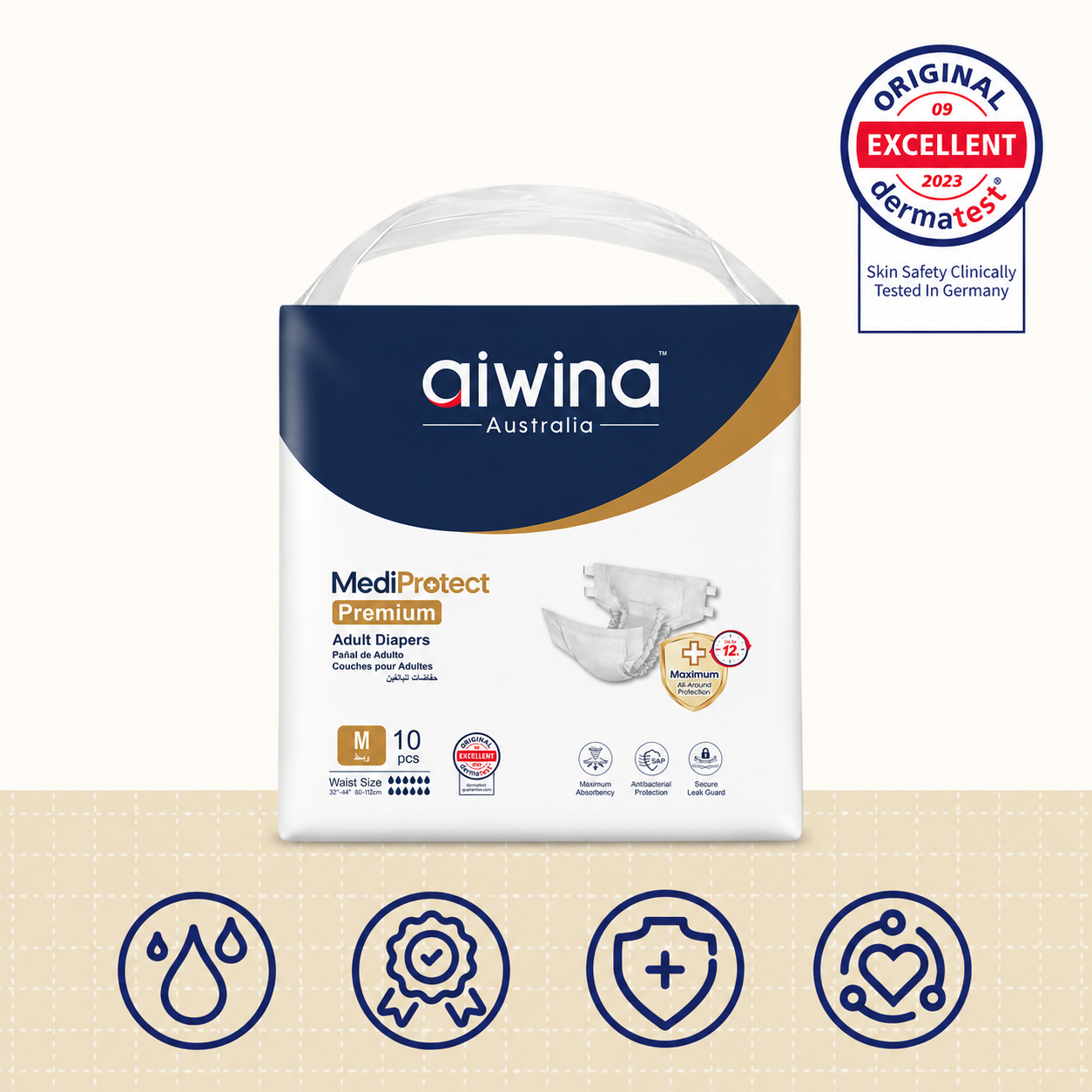Pañal de Adulto Aiwina MediProtect Talla M