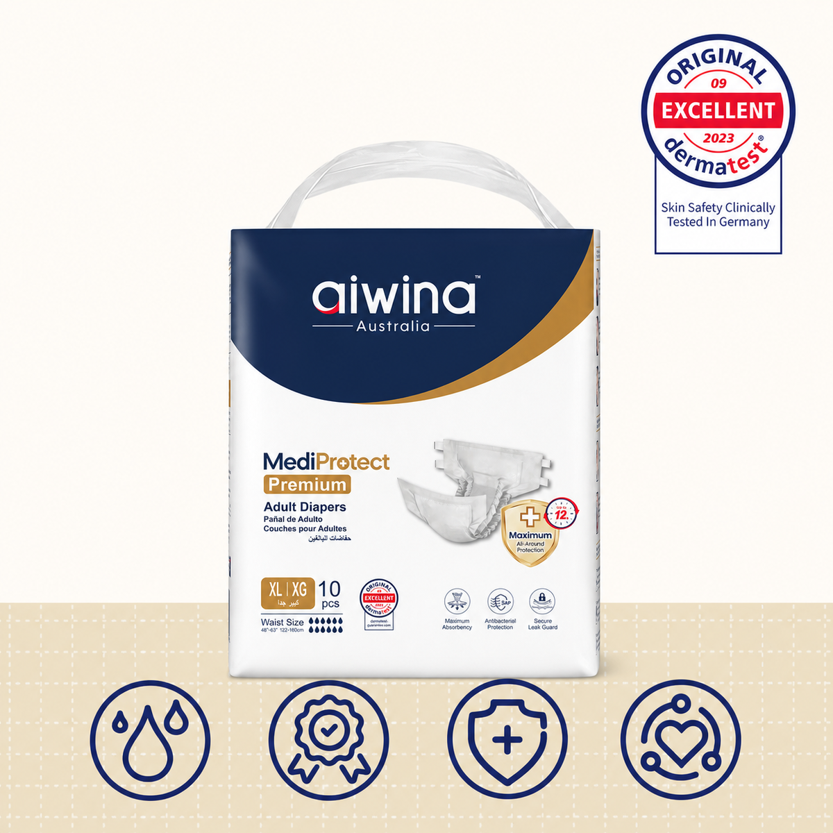 Pañal de Adulto Aiwina MediProtect Talla XG