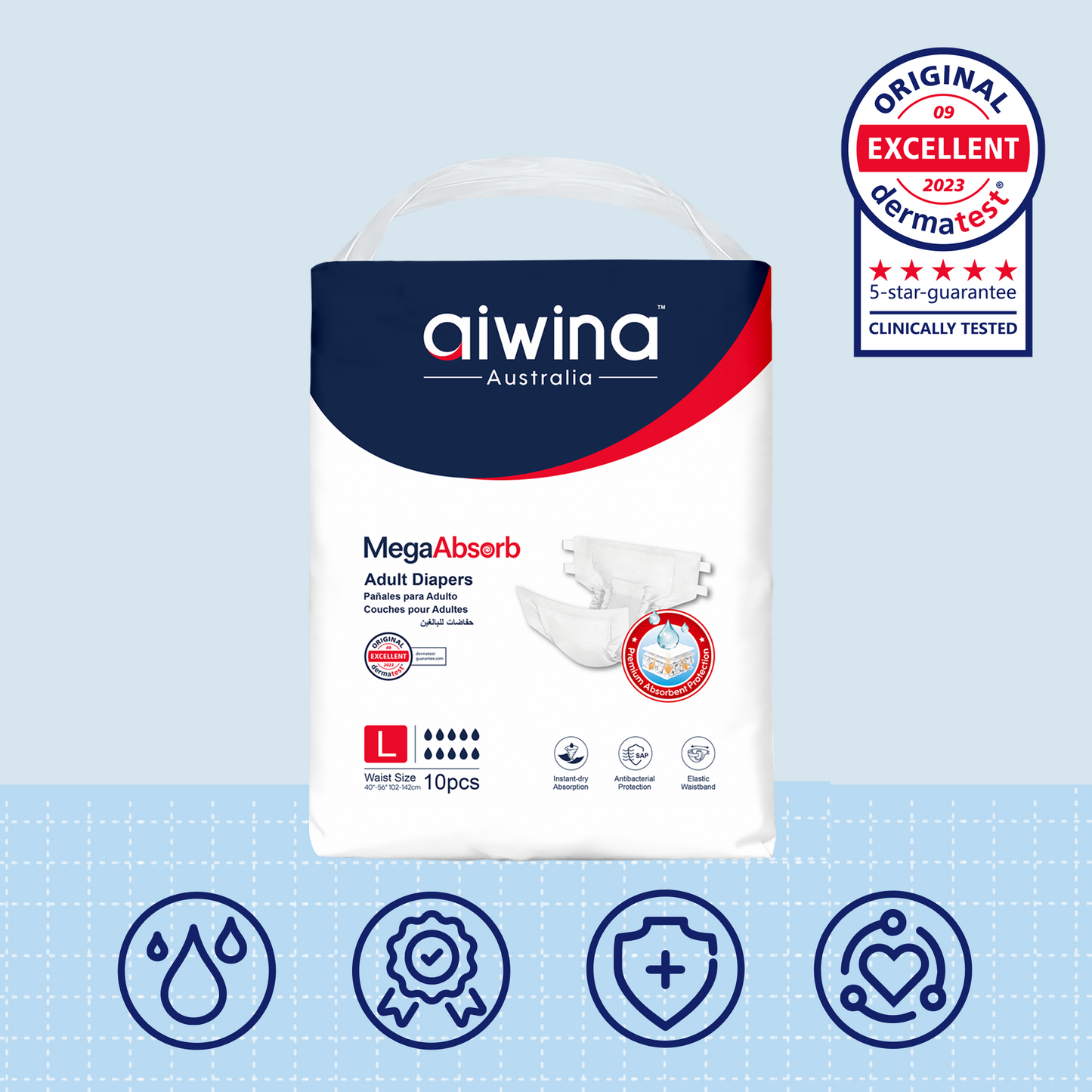 Pañal Adulto Aiwina MegaAbsorb Talla G