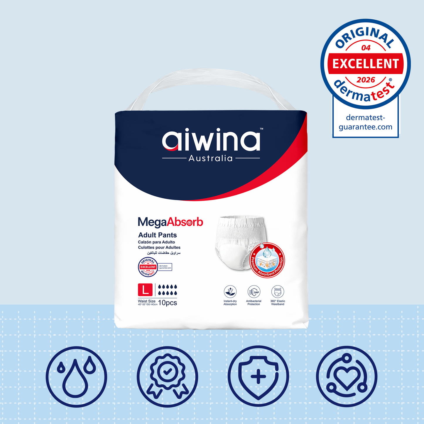 Pantalón Incontinencia Aiwina MegaAbsorb Talla G