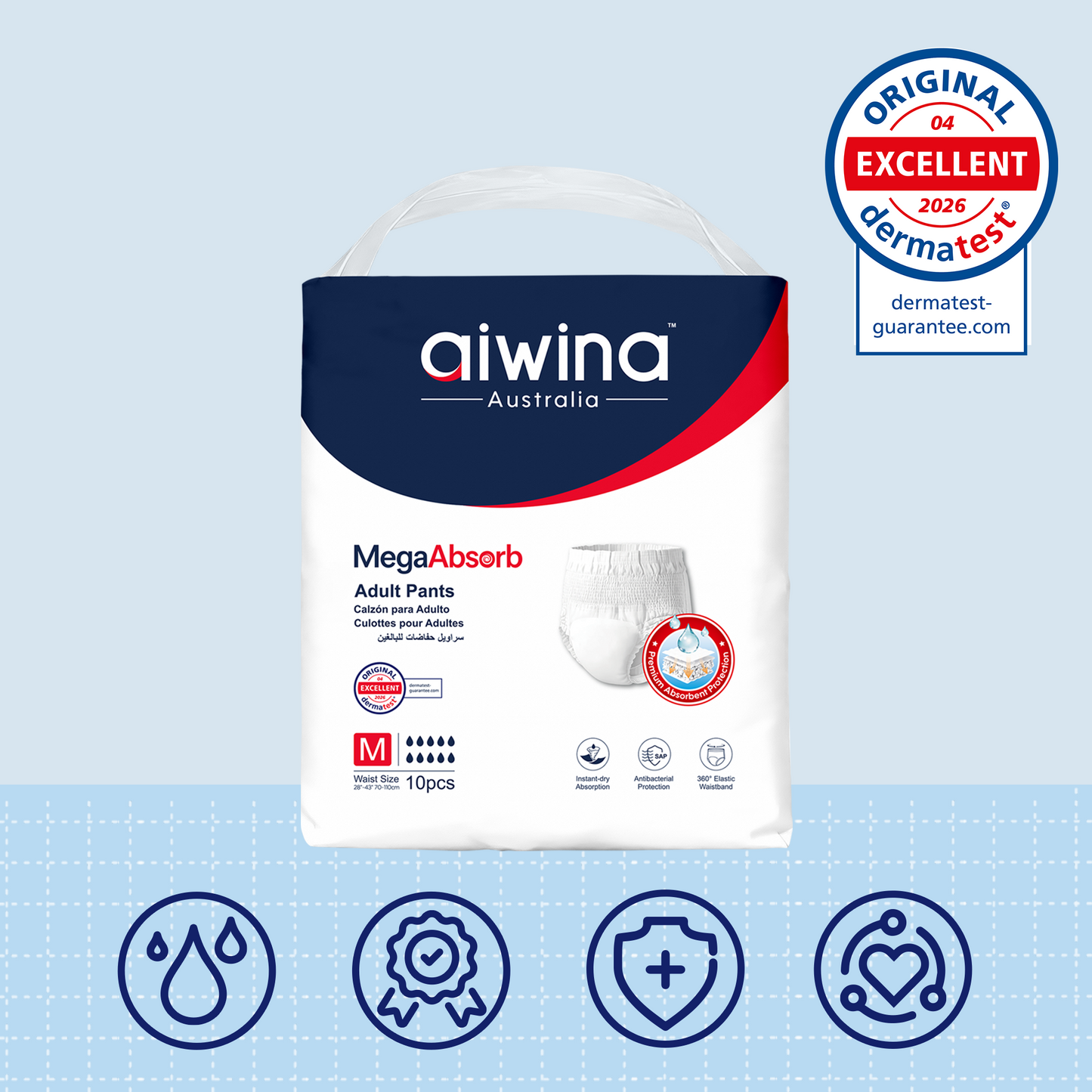 Pantalón Incontinencia Aiwina MegaAbsorb Talla M