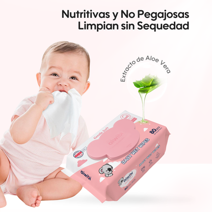 Toallitas Piel Sensible Gentle Soft Tapa Koala Aroma Fresa
