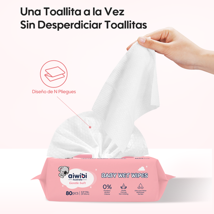 Toallitas Piel Sensible Gentle Soft Tapa Koala Aroma Fresa